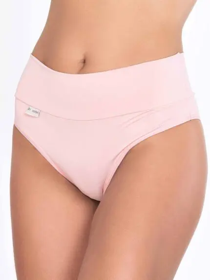 Calcinha Cós Microfibra Conforto Cós Duplo Cintura Alta Ref. 9156