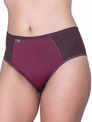 Kit C/5 Calcinha Cintura Alta Calcinha Senhora Calçola Conforto Detalhe Poá Ref. 063 - Imagem 3