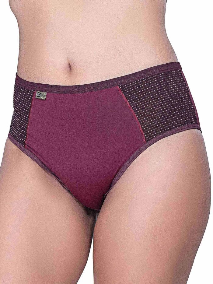 Calcinha Cintura Alta Calcinha Senhora Calçola Conforto Detalhe Poá Ref. 063