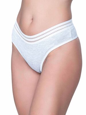 Kit 5 Calcinha Algodao com Detalhe em Renda Cintura Heloa Ref. 0115