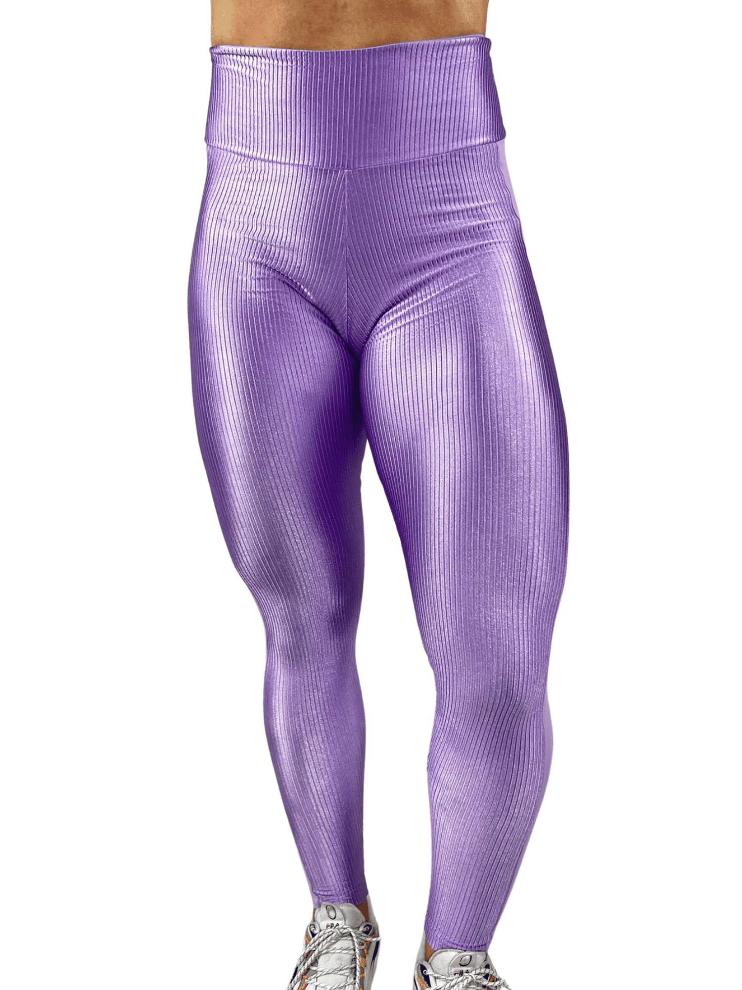 20 Calça Legging Texturizada Poliamida Confort Lilas  Ref. 9260 - Imagem 4