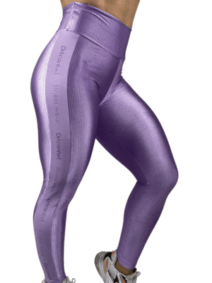 Calça Legging Texturizada Poliamida Confort Lilas  Ref. 9260