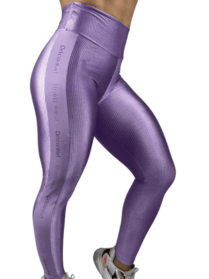 Calça Legging Texturizada Poliamida Confort Lilas  Ref. 9260