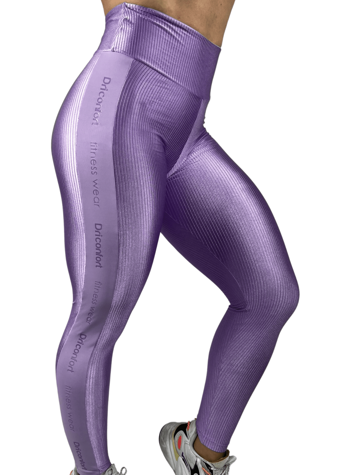 21 Calça Legging Texturizada Poliamida Confort Lilas  Ref. 9260 - Imagem 1