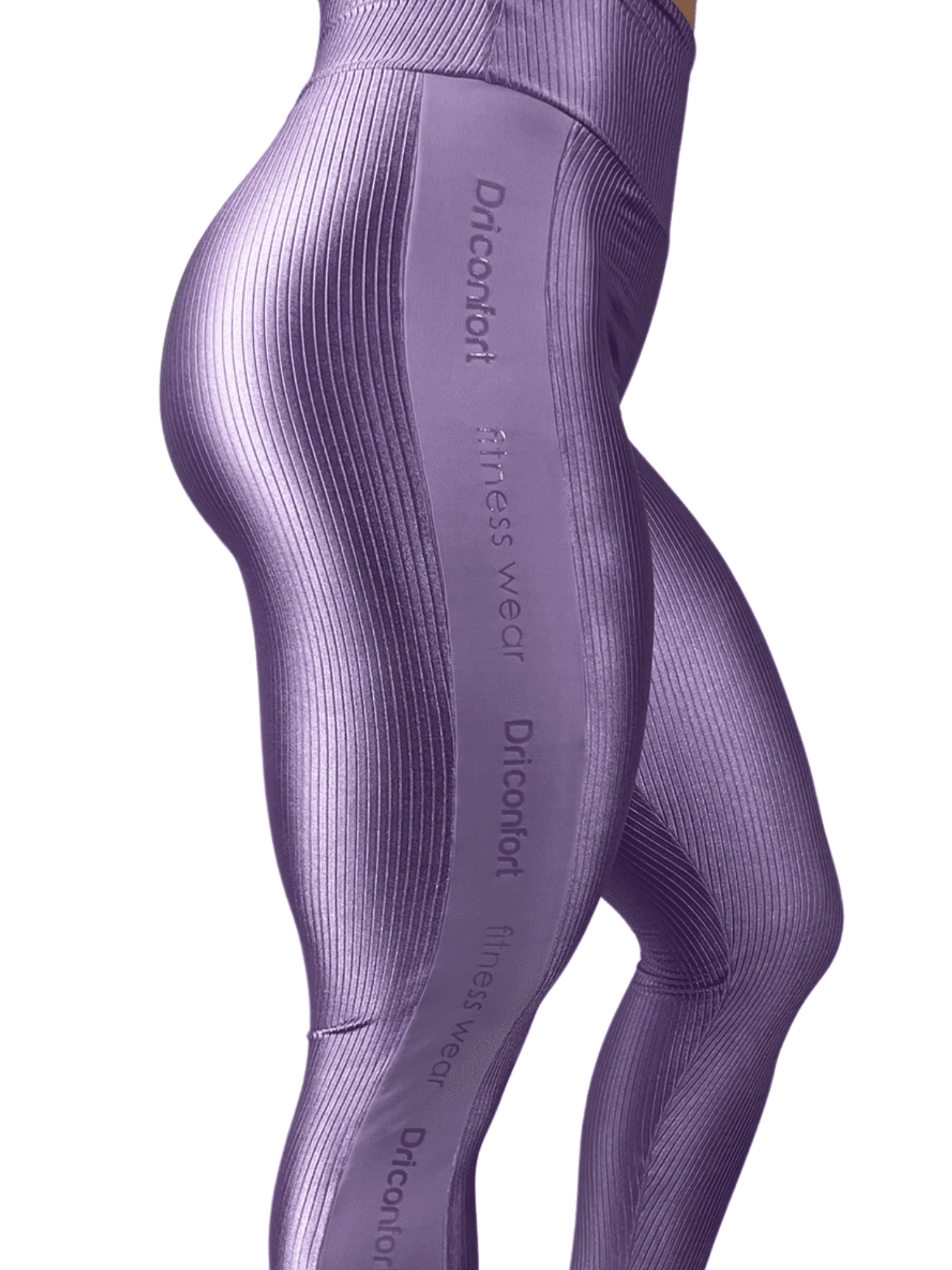 22 Calça Legging Texturizada Poliamida Confort Lilas  Ref. 9260 - Imagem 2