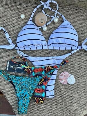 Biquíni V De Amarrar Com Calcinha De tirinha Reguláveis Ref. 229