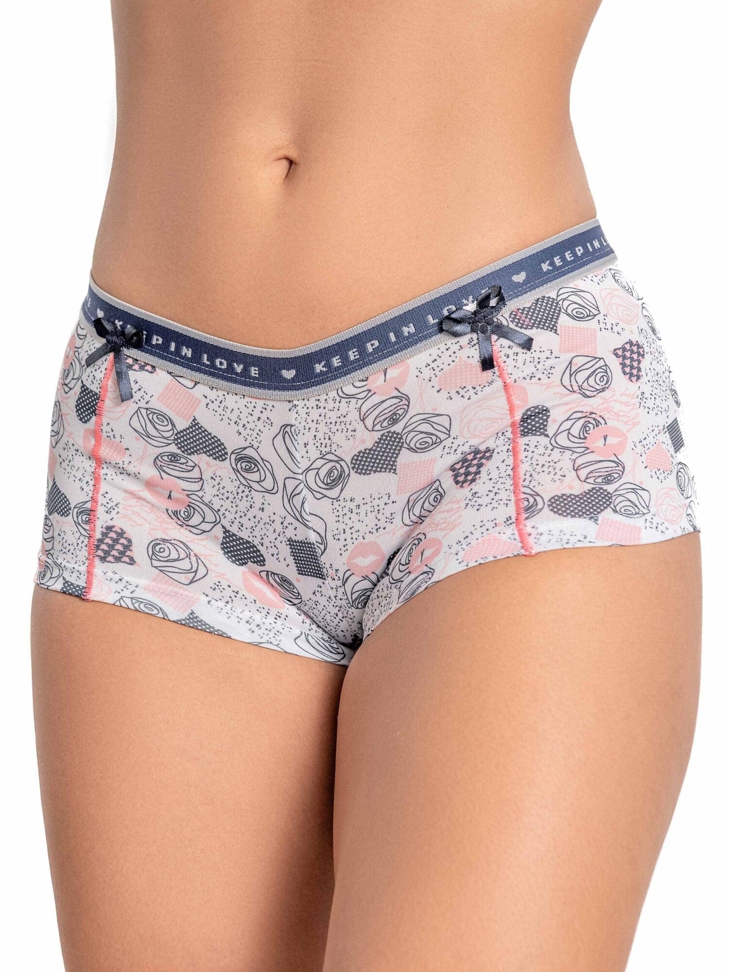 DSC_1710-Editar Kit 5 Cueca Feminina  Lingerie Confortável Estampada Ref. 9255 - Imagem 1