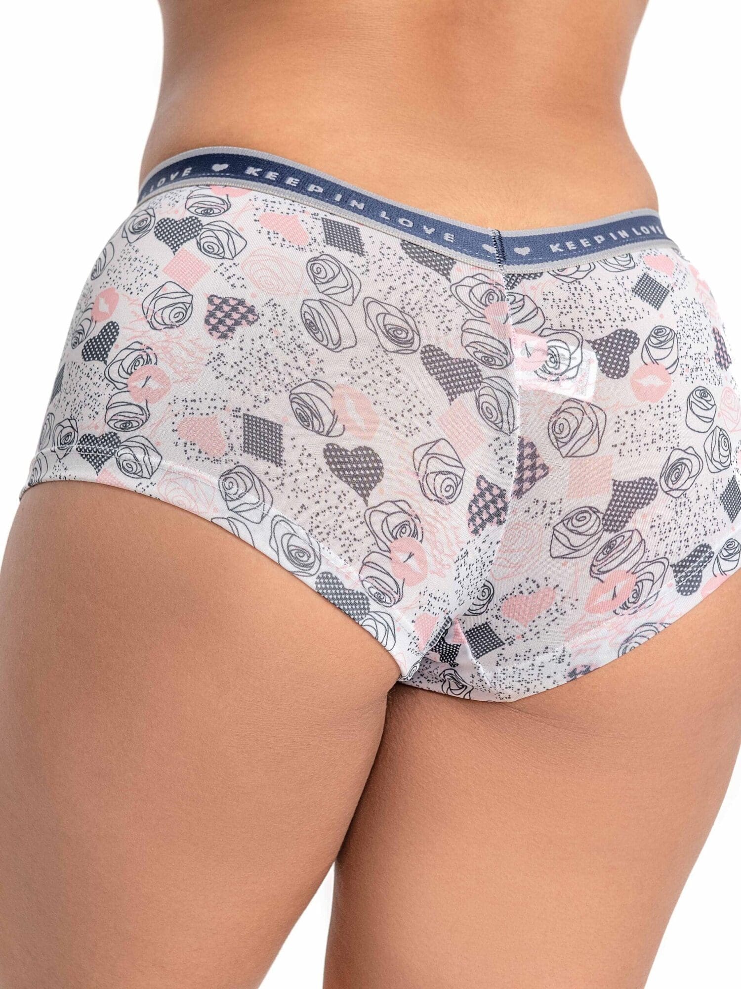 DSC_1713-Editar Kit 5 Cueca Feminina  Lingerie Confortável Estampada Ref. 9255 - Imagem 2