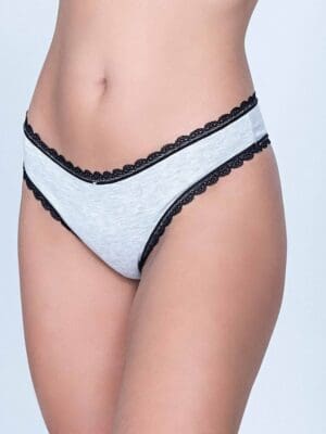 Calcinha Fio Dental Algodão Detalhe Em Rendinha Ref. 055