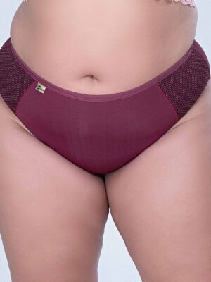 Kit C/5 Calcinha Cintura Alta Calcinha Senhora Calçola Conforto Detalhe Poá Ref. 063 - Imagem 4