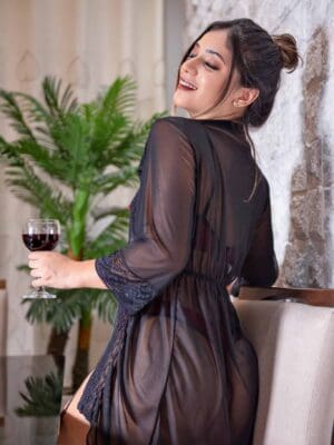 Robe De Tule Com Renda Ref.9194 - Imagem 2