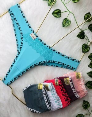 Calcinhas Fio Dental Lingerie Feminina Conforto Lisa De Microfibra Sex Ref. 044 - Imagem 3