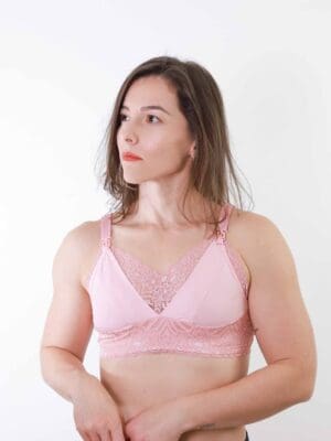 Sutiã de Amamentação sem Bojo com Renda Delicado e Confortável Ref. 9239 - Imagem 6