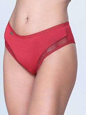 Calcinha Tanga Alta Feminina com Renda em Microfibra Ref. 069