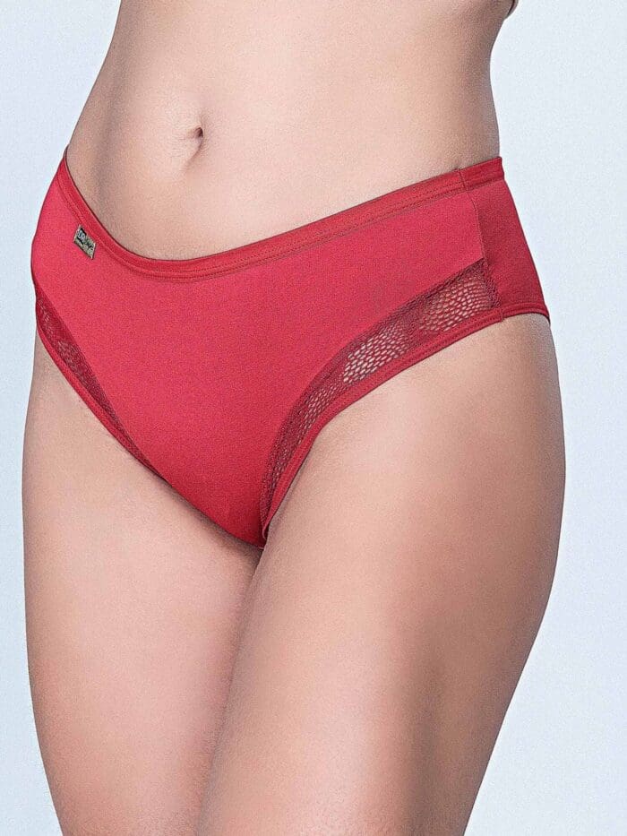 Calcinha Tanga Alta Feminina com Renda em Microfibra Ref. 069