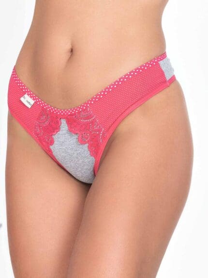 Calcinha de Algodão Com Renda Ref. 9146