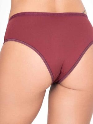 Kit C/5 Calcinha Cintura Alta Calcinha Senhora Calçola Conforto Detalhe Poá Ref. 063 - Imagem 2