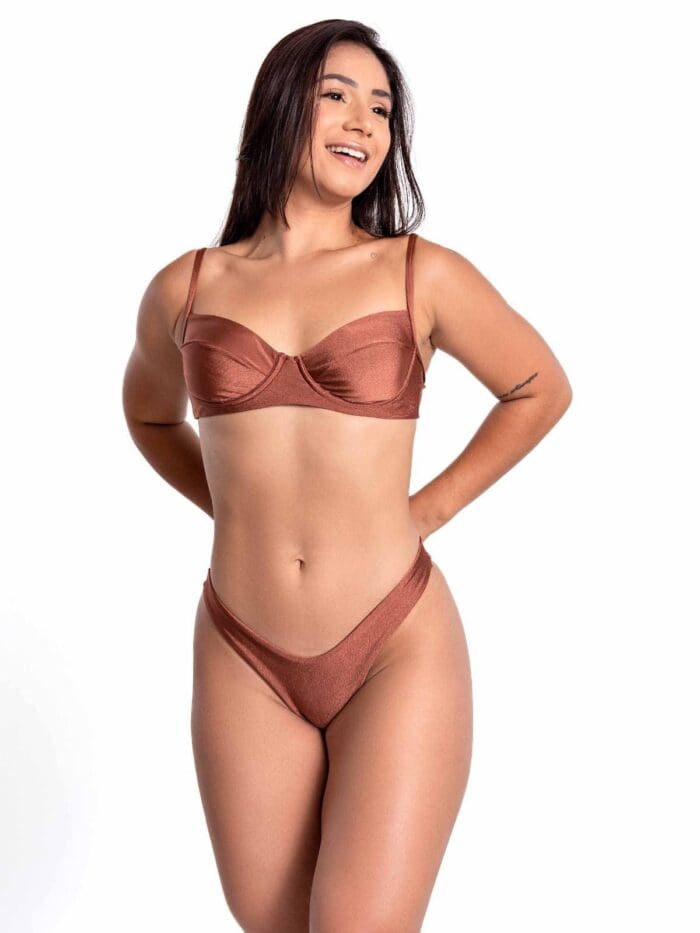 Biquíni Monaco Meia Taça Sem Bojo E Calça Asa Delta Ref. 225