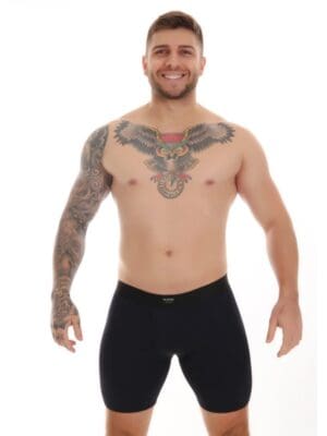 Cueca Boxer box Ciclista Microfibra Lisa Ref. 50002 - Imagem 4