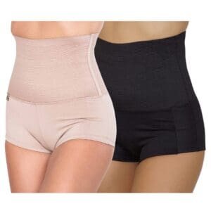Kit 2 Calcinha Cinta Modeladora Abdominal Aperta Barriga Cintura Alta Ref. 043KIT2