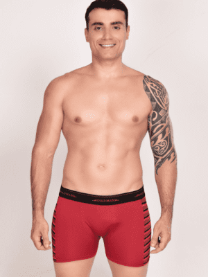 Kit C/5 Kit Cuecas Boxer Adulto De Microfibra Masculina Mistas Ref. 9314 - Imagem 12