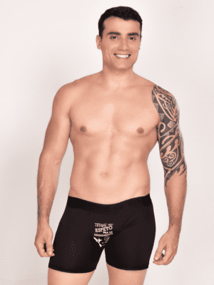 Kit C/5 Kit Cuecas Boxer Adulto De Microfibra Masculina Mistas Ref. 9314 - Imagem 11