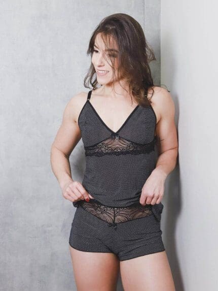 Baby Doll de Liganete Confort com Renda Ref. 9241