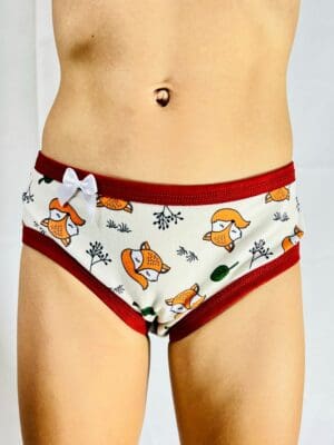 Kit C/5 Calcinha Infantil Algodão Com Laço Ref.9306