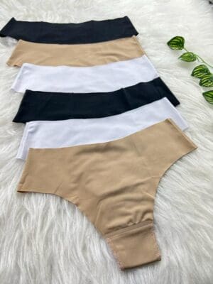 Kit 6 Calcinhas Sem Costura Corte a Laser Ref.9315 - Imagem 7