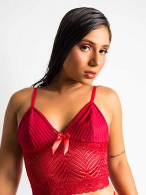 Baby Doll Confort de Voil com Renda Ref. 9200 - Imagem 3