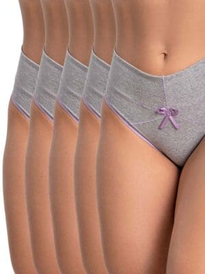 Kit C/10 Calcinha Tangão De Cotton Cós Largo Cintura Alta Ref. 9267KIT