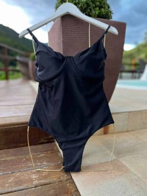 Maiô Retrô Preto c/ Aro Ref. 306