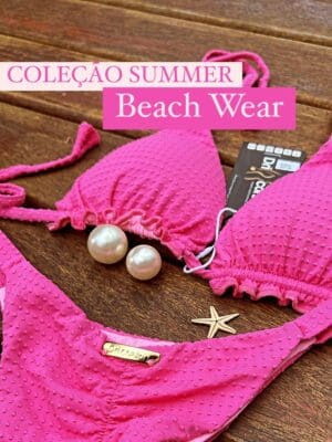 Biquíni Cortininha De Amarrar e Calcinha Empina Bumbum Tecido Dots Ref. 259