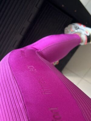 Calça Legging Texturizada Poliamida Confort Roxa Ref. 9260 - Imagem 5