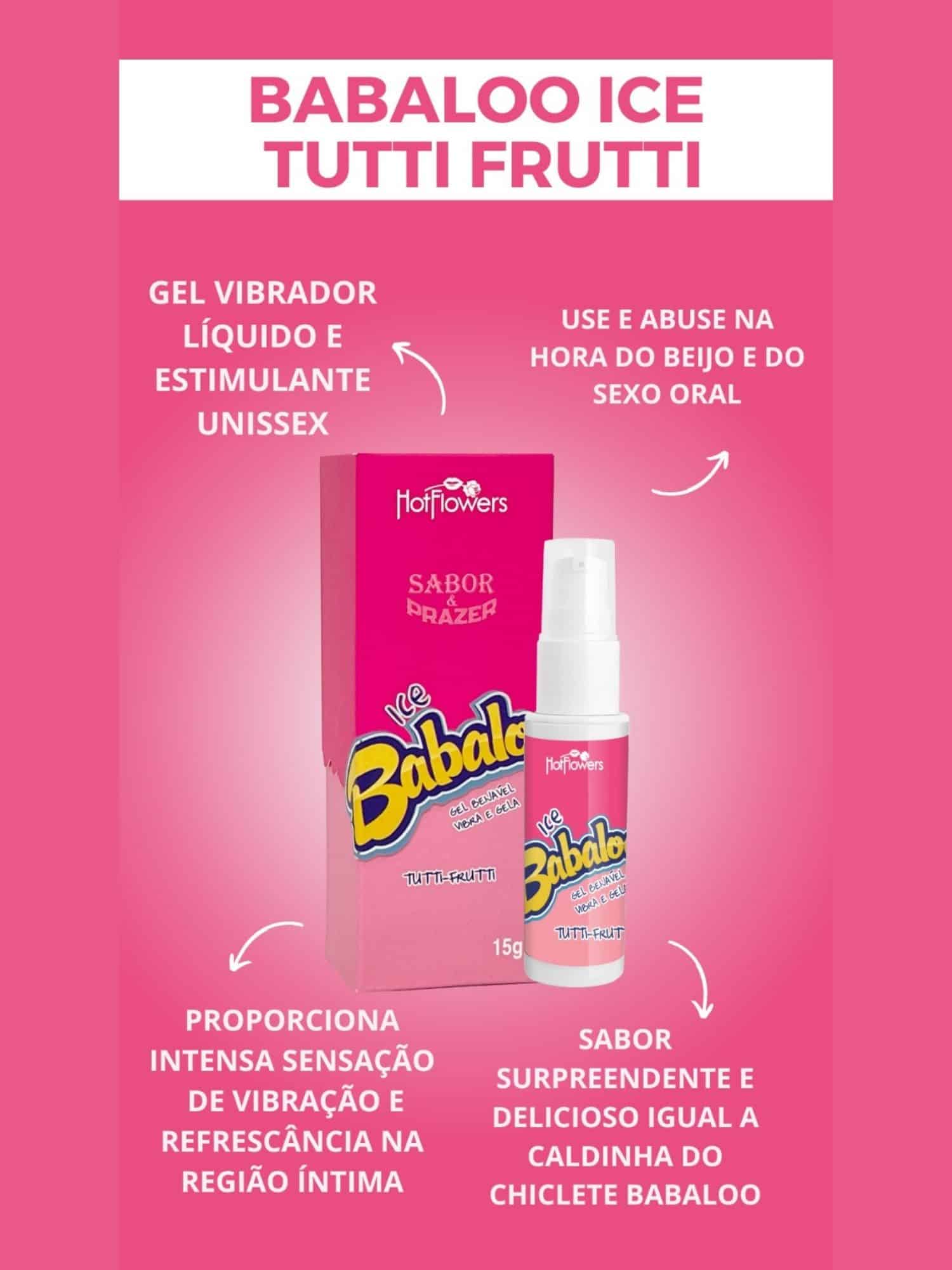 267 Babaloo Ice Gel Beijavel  Vibra E Gela 15G Ref.HC771 - Imagem 1