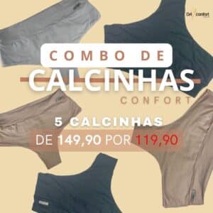 Kit 5 Calcinha Cós Fio Dental Duplo Cintura Alta Ref. 9319-kit - Imagem 13