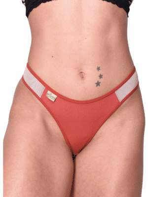 Kit 5 Calcinha Fio Dental Microfibra tuller Lateral  Mel Ref.177