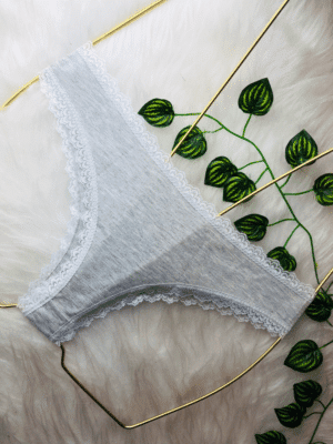 Kit 5 Calcinha De Rendinha Algodão Jasmim Ref.055 - Imagem 7