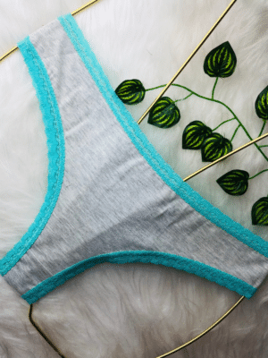 Kit 5 Calcinha De Rendinha Algodão Jasmim Ref.055 - Imagem 6